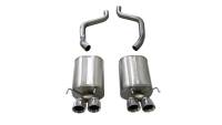 Corsa 2009-2013 Chevrolet Corvette C6 6.2L V8 Polished Xtreme Axle-Back Exhaust - 14470