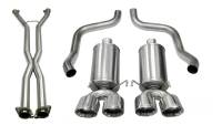 CORSA Performance - Corsa Performance 2.5in. Cat-Back Dual Rear Exit with Twin 3.5in. Polished Pro-Series Tips 14470CB - Image 1