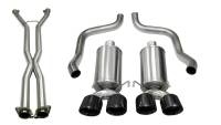 CORSA Performance - Corsa Performance 2.5in. Cat-Back Dual Rear Exit with Twin 3.5in. Black PVD Pro-Series Tips 14470CBBLK - Image 1