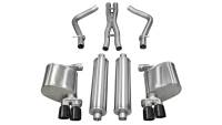 Corsa 2011-2014 Dodge Charger R/T 5.7L V8 Black Xtreme Cat-Back Exhaust - 14522BLK