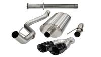 Corsa 2011-2014 Ford F-150 Raptor 6.2L V8 133in Wheelbase Black Xtreme Cat-Back Exhaust - 14759BLK