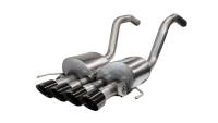 Corsa 2015-2019 Chevrolet Corvette C7 Z06 6.2L 2.75in Xtreme Axle-Back w/ Dual NPP & Quad Black Tips - 14777BLK