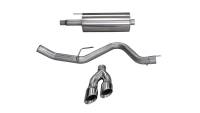 Corsa 15-20 Ford F-150 5.0L V8 (Super Crew Cab) Polished Sport Single Side Dual 4in Tips CB Exhaust - 14837