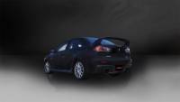 CORSA Performance - Corsa 2008-2015 Mitsubishi Lancer Evolution X Sedan 2.0L Black Sport Dual Rear Cat-Back Exhaust - 14858BLK - Image 3
