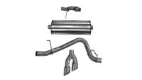 Corsa 2015-2020 ack Exhaust Sport 3in Single Side Twin Polished 4in Tips 2015 Chevy Tahoe/GMCYukon - 14859