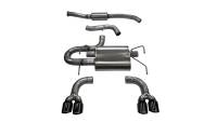 Corsa 2008-2014 Subaru Impreza Hatchback STI 2.5L Turbo Manual Black Sport Cat-Back Exhaust - 14862BLK