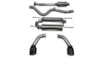 CORSA Performance - Corsa 2012-2020 Scion FRS / Subaru BRZ Black Tip Sport Cat-Back Exhaust - 14864BLK - Image 1