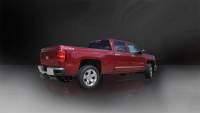 CORSA Performance - Corsa 2014-19 Sierra/Silverado 1500 Crew/Dbl / Short/Std. Bed 6.2L V8 Black Sport Single SideCB Exht - 14866BLK - Image 2