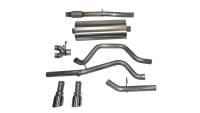 CORSA Performance - Corsa 14-19 GMC Sierra/Chevy Silv 1500 Crew Cab/Short Bed 5.3L V8 Polished  Dual Rear CB Exhaust - 14869 - Image 1