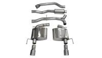 CORSA Performance - Corsa 2013-2019 Cadillac ATS Sedan 2.0L A/T Polished Sport Dual Rear Cat-Back Exhaust - 14888 - Image 1