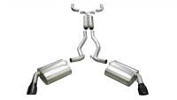 Corsa 2010-2015 Chevrolet Camaro Coupe/Convertible RS 3.6L V6 Black Sport Cat-Back + XO Exhaust - 14953BLK