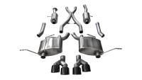 Corsa 2014-2021 Jeep Grand Cherokee 3.6L V6 Black Sport Cat-Back Exhaust - 14984BLK