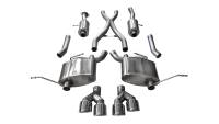 Corsa 2014-2021 Jeep Grand Cherokee Summit Edition Polished 2.5in Dual Rear Exit Cat-Back Exhaust - 14992