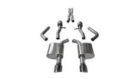 Corsa 2015-2023 Dodge Charger SRT / Scat Pack / R/T 6.4L Black Sport Cat-Back Exhaust - 14995BLK