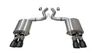 Corsa 2018-2023 Ford Mustang GT Fastback 5.0L 3in Sport Axle-Back Exhaust w/ 4in Black Tips - 21002BLK