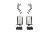 Corsa 2005-2007 Chevrolet Corvette (C6) 6.0L/6.2L Black Sport Axle-Back Exhaust w/4.5in Tips - 21009BLK