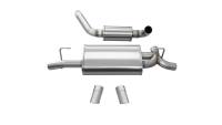 CORSA Performance - Corsa 2018-2024 Jeep Wrangler JL 2.5in Dual Rear Turn Down Exit Touring Axle-Back Exhaust - 21015 - Image 1