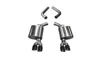 Corsa 2015-23 Dodge Challenger 6.4L/17-19 Challenger 5.7L Black Sport Axle-Back Exhaust w/3.5in Tips - 21020BLK