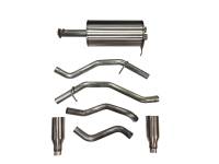 Corsa 19-24 Ram 1500 5.7L Crew Cab w/ 57in or 76in Bed Cat-Back Dual Rr Exit 5in Satin Polished Tips - 21035