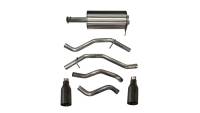 Corsa 2019-24 Ram 1500 5.7L Crew Cab w/ 57in or 76in Bed Cat-Back Dual Rr Exit 5in Blk CerakoteTips - 21035BPC