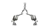 Corsa 2018-2023 Ford Mustang GT Convertible w/o Active Valves Xtreme Cat-Back w/ 4in Tips - 21048