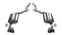 Corsa 2018-2023 Ford Mustang GT Convertible Sport Axle-Back Exhaust w/ Black PVD 4in Tips - 21050BLK