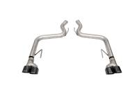 Corsa 2018-2023 Ford Mustang GT Black 3.0in PVD AxleBack Exhaust w/4.0in Quad Pro Tips - 21087BLK