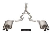 Corsa 2015-2020 Ford Mustang GT350/R 5.2L V8 Dual Rear Cat-Back- Stainless Dual Rear Exit - 21096
