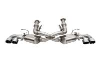 Corsa 20-24 Corvette C8 3in Valved Cat-Back 4.5in Pol Quad Tips Fits Factory Perf Exhaust DeletesAFM - 21103