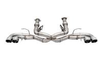 Corsa 2020-24 Corvette C8 3in Xtreme Cat-Back Exhaust 4.5in Pol Quad Tips - Deletes stock AFM Valve - 21104