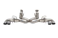 Corsa 2020-2024 Corvette C8 3in Valved Cat-Back 4.5in Pol Quad Tips - Fits Factory NPP Exhaust w/AFM - 21106