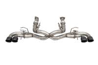 Corsa 2020-2024 Corvette C8 3in Valved Cat-Back 4.5in Blk Quad Tips - Fits Factory NPP Exhaust w/AFM - 21106BLK