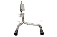 Corsa 2018-2024 Jeep Wrangler JLU 3.6L 2.75in Sport Cat-Back Exhaust w/ 4in Black Tips - 21124BLK