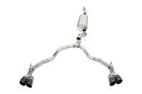 Corsa 2021-2023 Tahoe / GMC Yukon 4DR 6.2L 4WD Dual Rear 3in - 2.75in Sport Cat-Back DW 4in BLKTips - 21129BLK