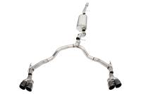 Corsa 2021-2023 Suburban / Yukon XL 6.2L 4WD Dual Rear 3in to 2.75in Sport Cat-Back DW 4in BLK Tips - 21130BLK