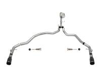 Corsa 2021-2024 Ford F-150 Regular Cab/6.5in Bed 5.0L V8 Xtreme Cat-Back Dual Rear Exit-Black PVD - 21143BLK