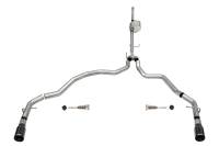 Corsa 2021-2024 Ford F-150 SuperCrew/6.5in Bed 5.0L V8 Xtreme Cat-Back Dual Rear Exit-BlackPVD - 21152BLK