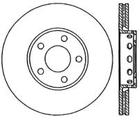 StopTech Sport Slotted Cryo Brake Rotor; Rear Left
