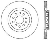 StopTech Sport Slotted Cryo Brake Rotor; Rear Left