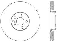 StopTech Sport Slotted Cryo Brake Rotor Front Right 126.39046CSR