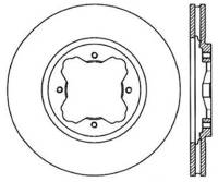 StopTech Sport Slotted Cryo Brake Rotor Front Right 126.40025CSR