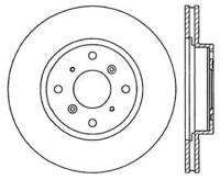 StopTech Sport Slotted Cryo Brake Rotor Front Right 126.40034CSR