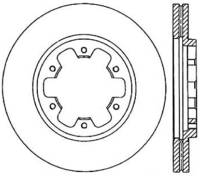StopTech Sport Slotted Cryo Brake Rotor Front Left 126.42029CSL