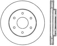 StopTech Sport Slotted Cryo Brake Rotor Front Right 126.42084CSR