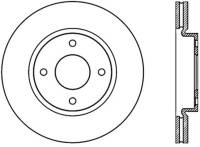 StopTech Sport Slotted Cryo Brake Rotor Front Left 126.42091CSL