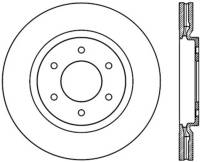 StopTech Power Slot 08-09 Infiniti QX4/QX56 / 07-09 Nissan Armada Right Front Slotted Cryo Rotor - 126.42099CSR