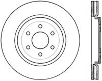 StopTech Sport Slotted Cryo Brake Rotor Front Right 126.42102CSR