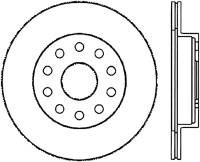 StopTech Sport Slotted (CRYO) 92-95 Toyota MR2 Turbo Rear Left Slotted Rotor - 126.44096CSL