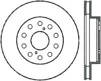 StopTech Sport Slotted Cryo Brake Rotor Front Left 126.44102CSL