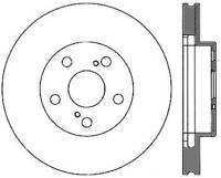 StopTech Sport Slotted Cryo Brake Rotor Front Left 126.44113CSL